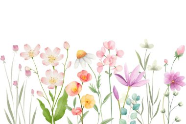 Tasarım için soyut suluboya bahçe arkaplan dokusu.