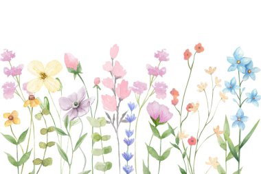 Tasarım için soyut suluboya bahçe arkaplan dokusu.