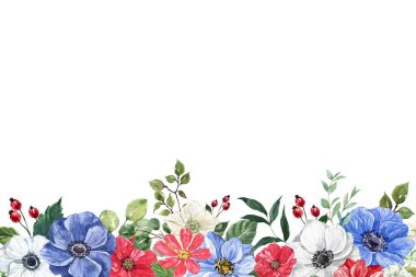 Tasarım için suluboya çiçekler arka plan vektörü.