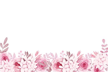 Tasarım için suluboya çiçekler arka plan vektörü.