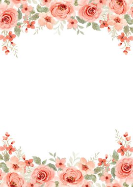 Tasarım için suluboya çiçekler arka plan vektörü.