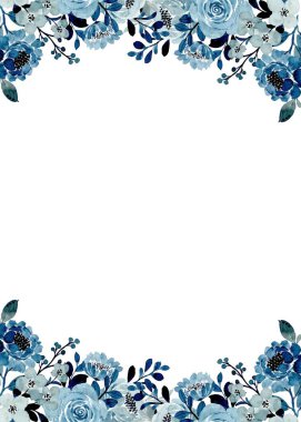 Tasarım için suluboya çiçekler arka plan vektörü.