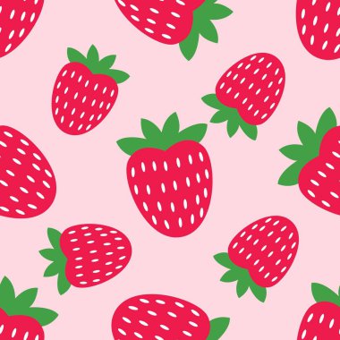 Tatlı çilekli kusursuz desen..