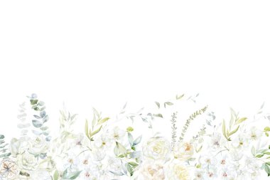 Tasarım için suluboya çiçekler arka plan vektörü.