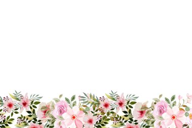 Tasarım için suluboya çiçekler arka plan vektörü.