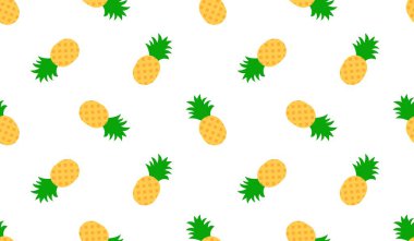 Ananassız desen, tropik olgun meyve.