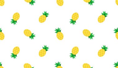 Ananassız desen, tropik olgun meyve.