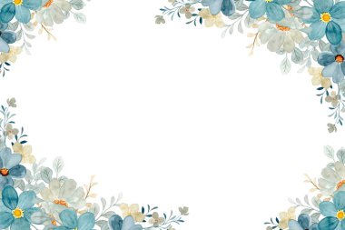 Tasarım için suluboya çiçekler arka plan vektörü.