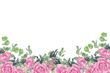 Tasarım için suluboya çiçekler arka plan vektörü.