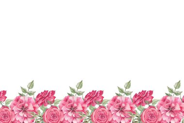 Tasarım için suluboya çiçekler arka plan vektörü.