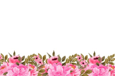 Tasarım için suluboya çiçekler arka plan vektörü.