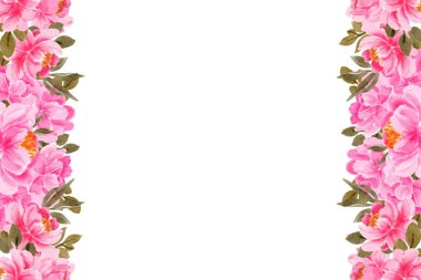 Tasarım için suluboya çiçekler arka plan vektörü.