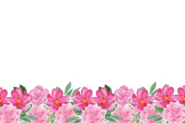 Tasarım için suluboya çiçekler arka plan vektörü.