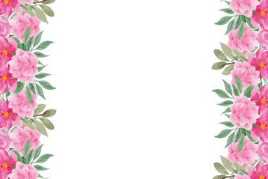 Tasarım için suluboya çiçekler arka plan vektörü.