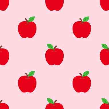 Çizgi film kırmızı elmasız desen