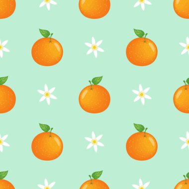 Portakal meyveli kusursuz desen