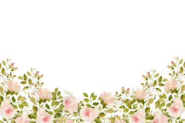 Tasarım için suluboya çiçekler arka plan vektörü.