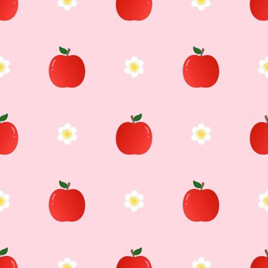 Çizgi film kırmızı elmasız desen