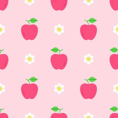 Çizgi film kırmızı elmasız desen