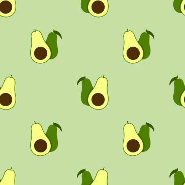 Avokado desenli geometrik dikişsiz. taze avokado deseni.