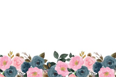 Tasarım için suluboya çiçekler arka plan vektörü.