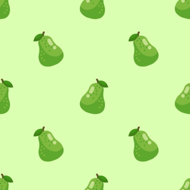 Armutsuz desen. Meyve arkaplanı. Güzel vektör baskısı.