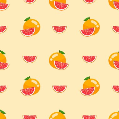 Portakal meyveli kusursuz desen