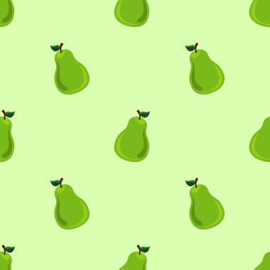 Armutsuz desen. Meyve arkaplanı. Güzel vektör baskısı.