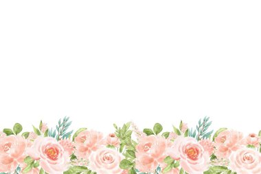 Tasarım için suluboya çiçekler arka plan vektörü.