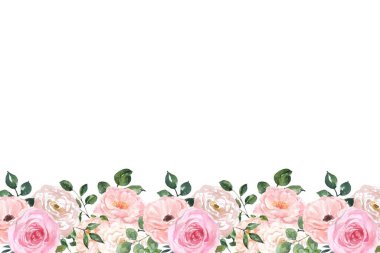 Tasarım için suluboya çiçekler arka plan vektörü.