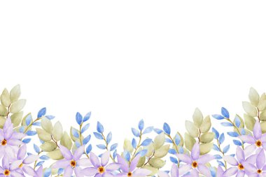 Tasarım için suluboya çiçekler arka plan vektörü.