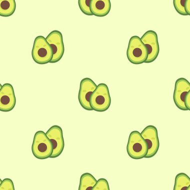 Avokado desenli geometrik dikişsiz. taze avokado deseni.