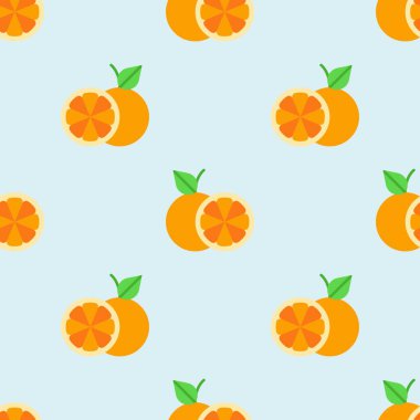 Portakal meyveli kusursuz desen