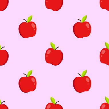 Çizgi film kırmızı elmasız desen