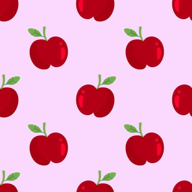 Çizgi film kırmızı elmasız desen