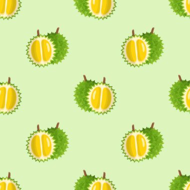 Durian meyveli kusursuz desen.