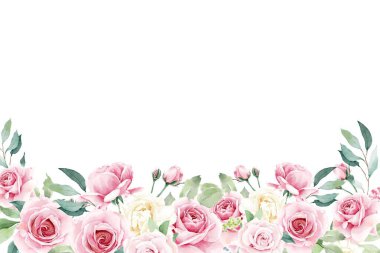 Tasarım için suluboya çiçekler arka plan vektörü.