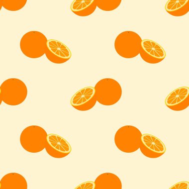 Portakal meyveli kusursuz desen