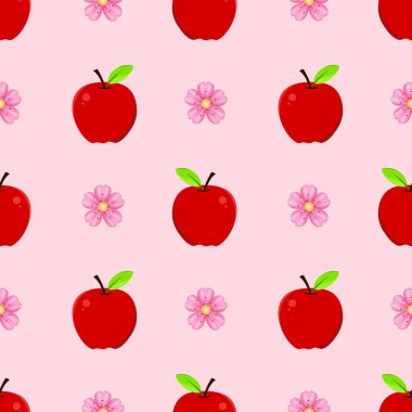 Çizgi film kırmızı elmasız desen