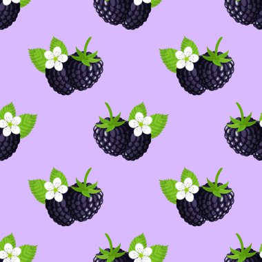 Böğürtlenli vektörsüz desen