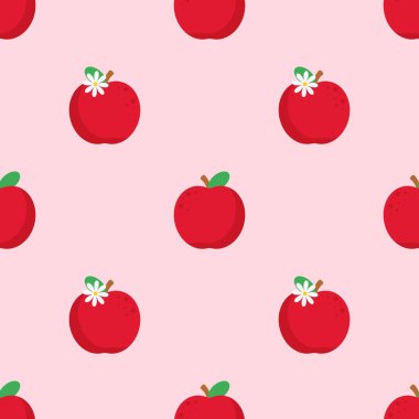 Çizgi film kırmızı elmasız desen