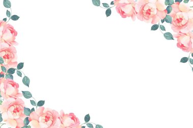 Tasarım için suluboya çiçekler arka plan vektörü.