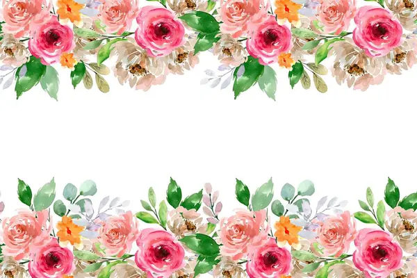 Tasarım için suluboya çiçekler arka plan vektörü.