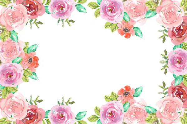 Tasarım için suluboya çiçekler arka plan vektörü.