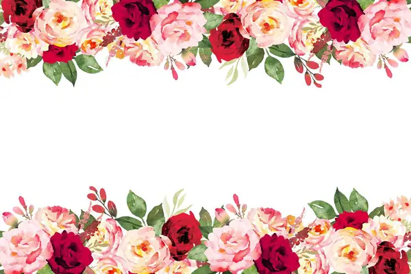 Tasarım için suluboya çiçekler arka plan vektörü.