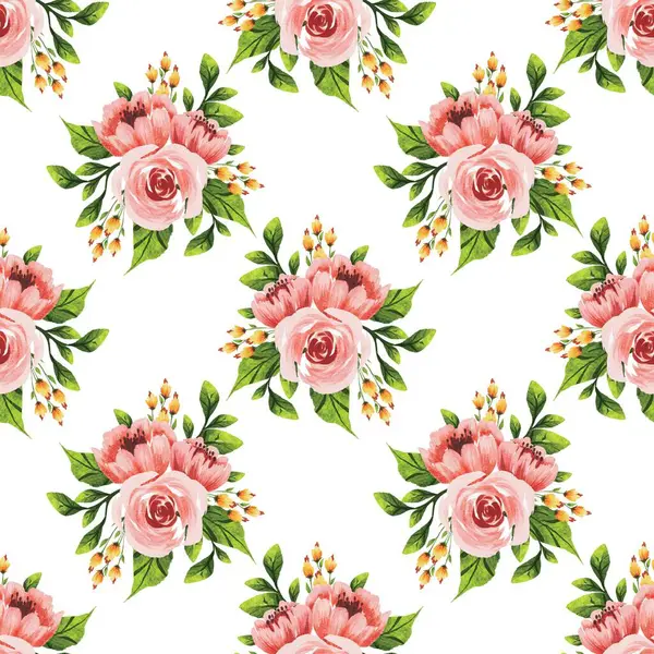 Tasarım için suluboya çiçekler arka plan vektörü.