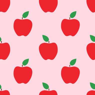 Çizgi film kırmızı elmasız desen