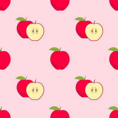 Çizgi film kırmızı elmasız desen