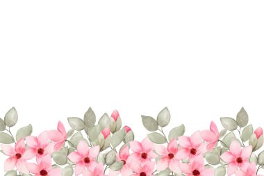 Tasarım için suluboya çiçekler arka plan vektörü.