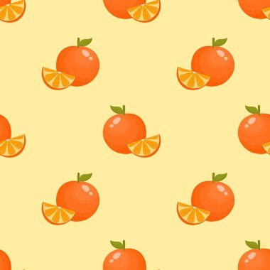 Portakal meyveli kusursuz desen
